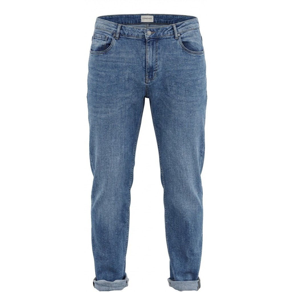 Genova-2 Jeans Blue Used Wash | Comfort Fit S–8XL