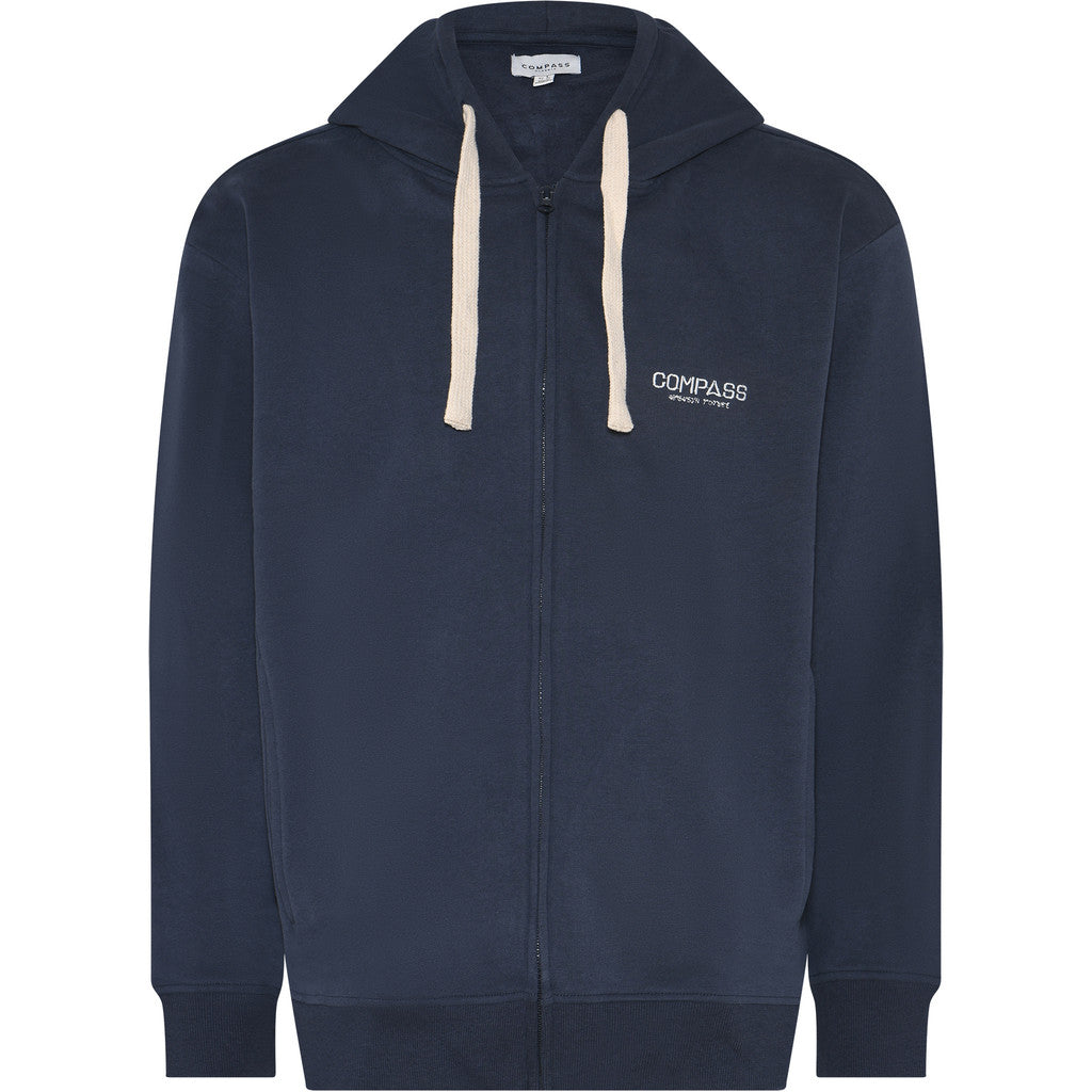 Compass Classic Hooded Sweatshirt Sauze with zip Sweatshirt 700 Navy Blue