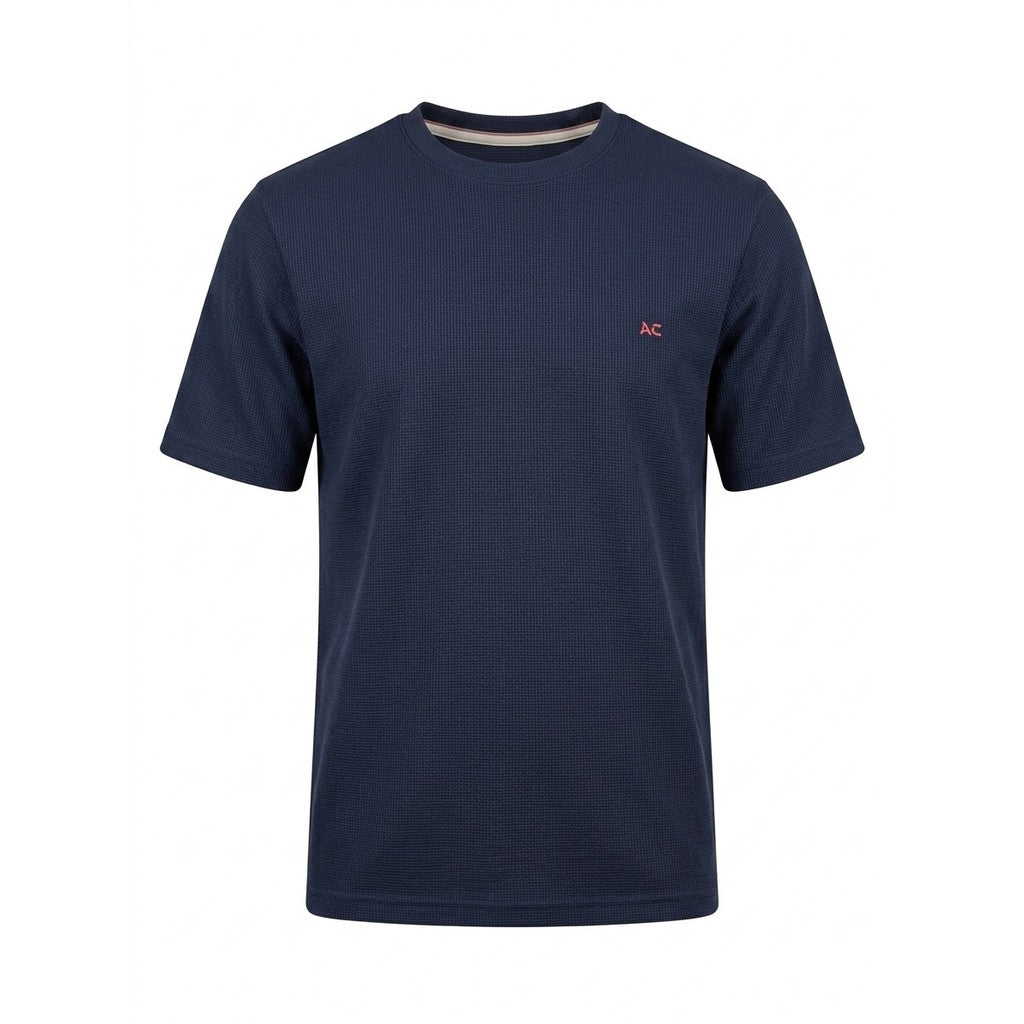 Mezzano Navy Blue T-Shirt til Mænd | XL-8XL | Plusmand.dk