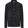 Shirt LS Ponte Black Stone Wash | Størrelser S–8XL