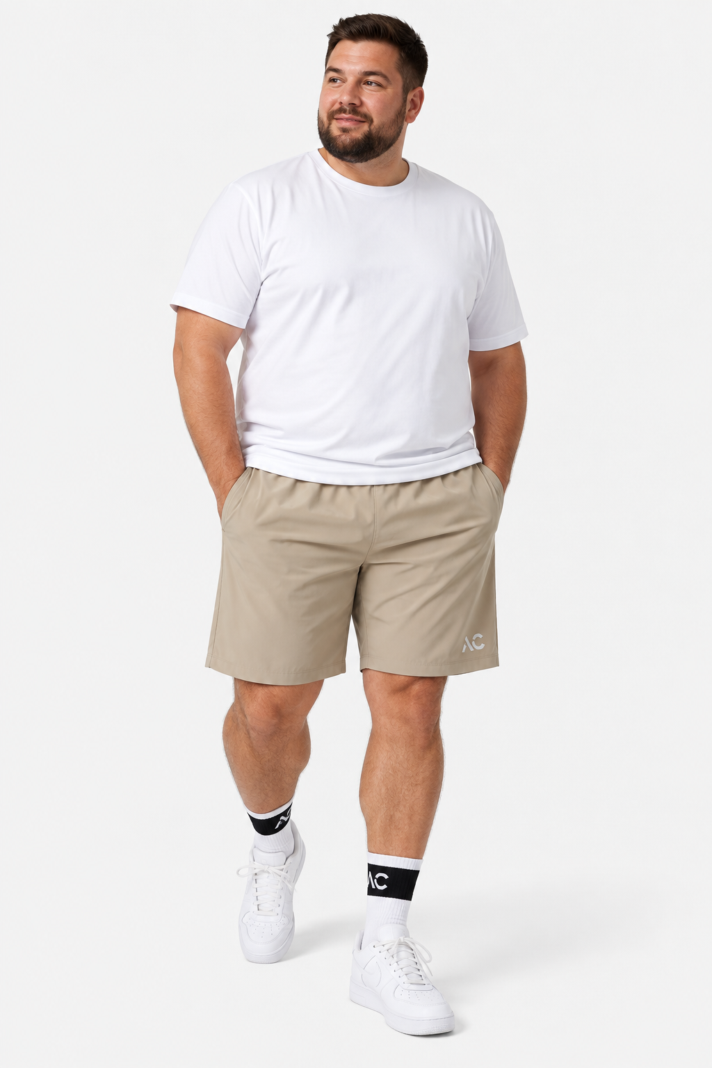 The Track Shorts - Beige