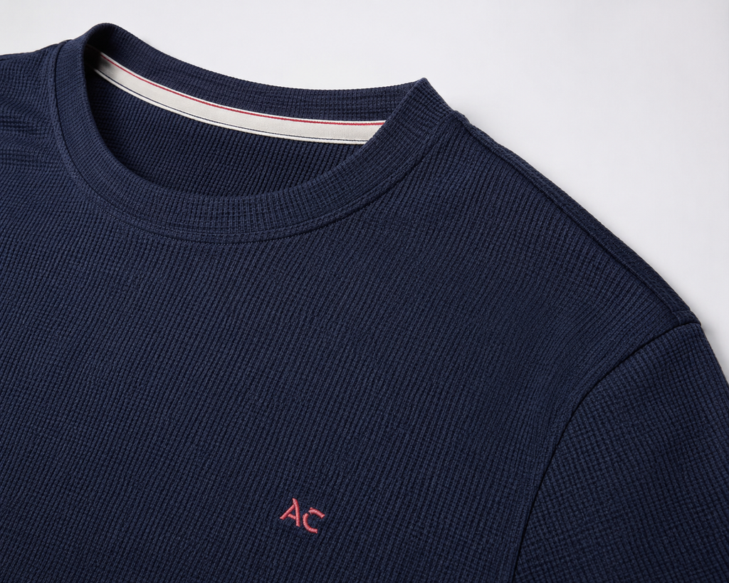 Mezzano Navy Blue T-Shirt til Mænd | XL-8XL | Plusmand.dk